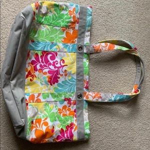 Medium Size Thirty-One Tote. In good condition. 24”wide by 14” deep.